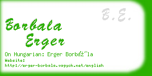 borbala erger business card